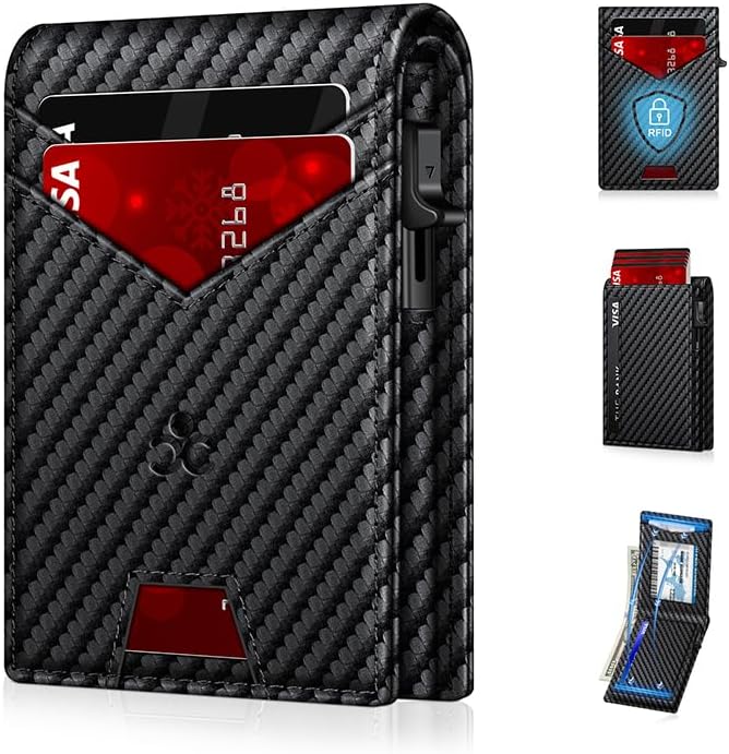 VaultGuard™ Leather RFID Pop-Up Wallet