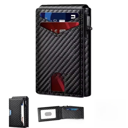 VaultGuard™ Leather RFID Pop-Up Wallet